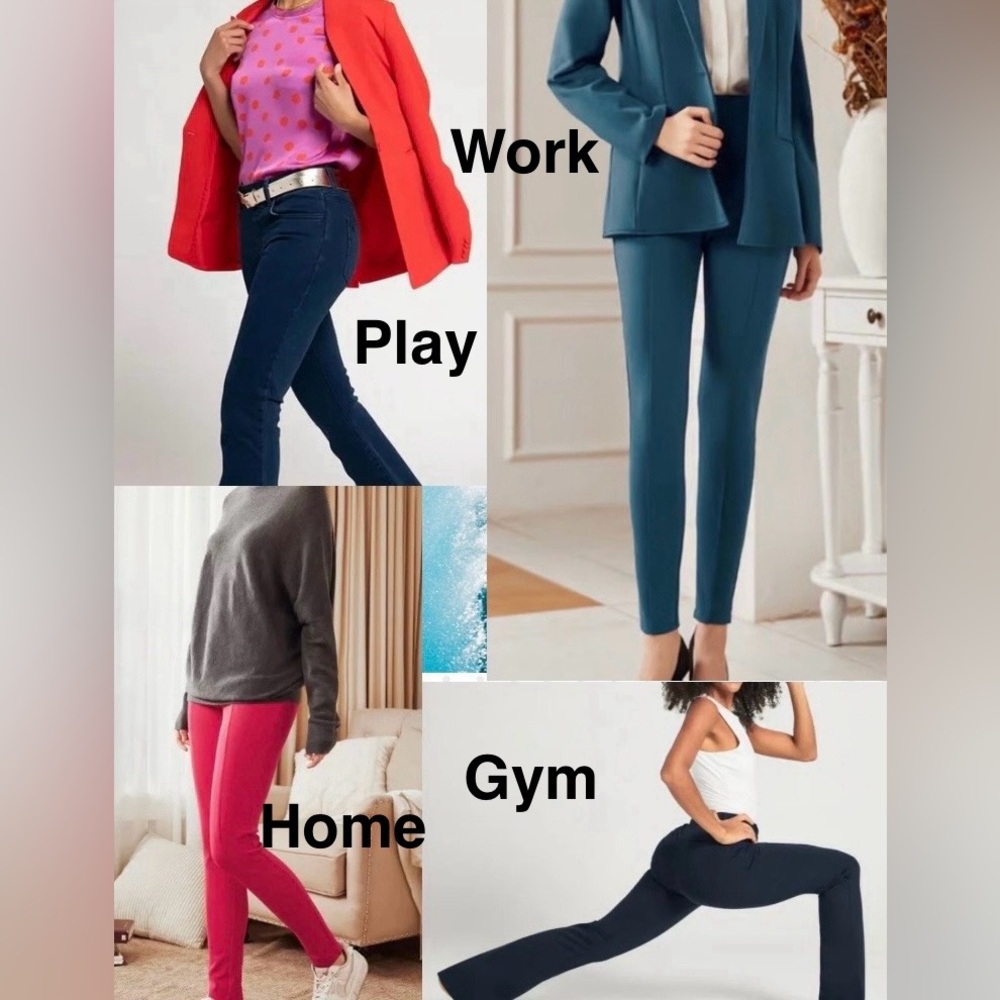 NWT Betabrand Yoga Dress Pants-Straight Leg
XL/L.  Plum